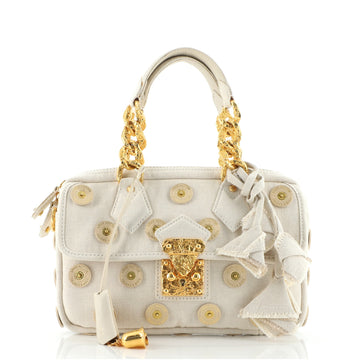 Louis Vuitton Polka Dots Panema Tinkerbell Handbag Embellished Canvas