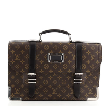 Louis Vuitton Larry Briefcase Macassar Monogram Canvas