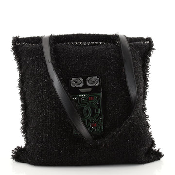 Chanel Shopping Tote Embellished Tweed Large