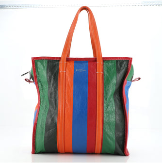 Balenciaga Bazar Tote Striped Leather Medium