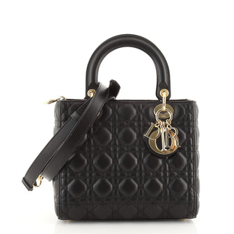 Christian Dior Lady Dior Bag Cannage Quilt Lambskin Medium
