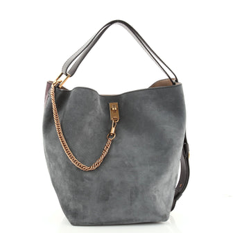 Givenchy GV Bucket Bag Leather and Suede Medium