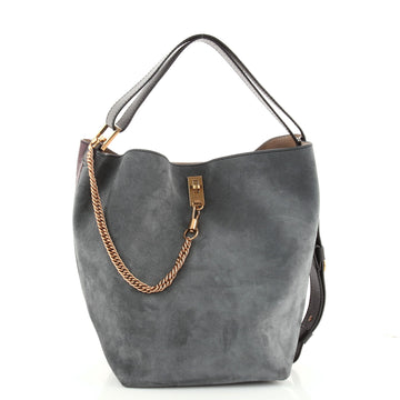 Givenchy GV Bucket Bag Leather and Suede Medium