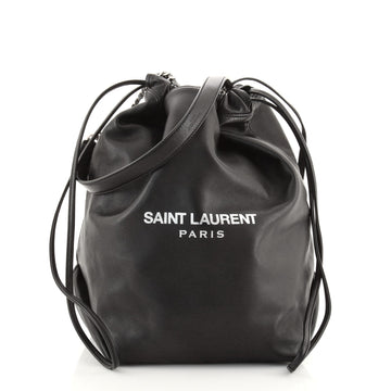 Saint Laurent Teddy Bucket Bag Leather Small