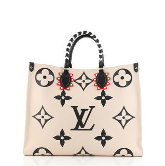 Louis Vuitton OnTheGo Tote Limited Edition Crafty Monogram Empreinte Giant GM