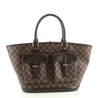 Louis Vuitton Manosque Handbag Damier GM
