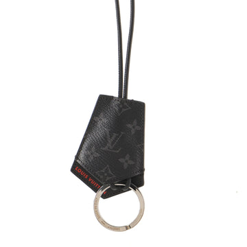 Louis Vuitton Clochette Key Bell Holder Monogram Eclipse Canvas
