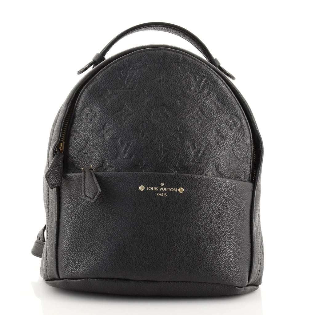 Louis Vuitton Black Monogram Empreinte Leather Sorbonne Backpack