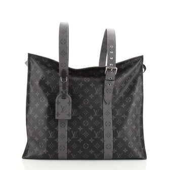 Louis Vuitton New Cabas Zippe Bag Reverse Monogram Eclipse GM