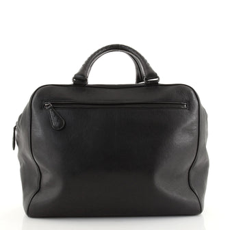 Bottega Veneta Front Zip Duffle Bag Leather with Intrecciato Detail Large