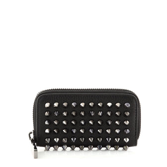 Christian Louboutin Panettone Zip Key Pouch Spiked Leather