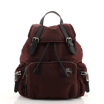 Burberry Rucksack Backpack Nylon with Leather Small