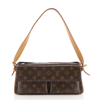 Louis Vuitton Viva Cite Handbag Monogram Canvas MM