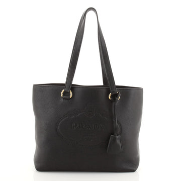 Prada Embossed Logo Open Tote Vitello Phenix Medium