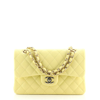 Chanel Classic Double Flap Bag Quilted Caviar Small