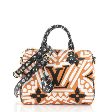 Louis Vuitton Speedy Bandouliere Bag Limited Edition Crafty Monogram Giant 25