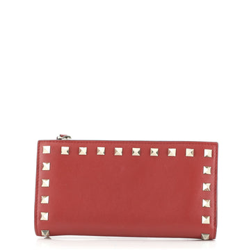 Valentino Rockstud Bifold Wallet Leather Long