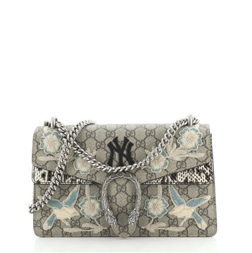Gucci MLB Dionysus Bag Embroidered GG Coated Canvas with Python Small