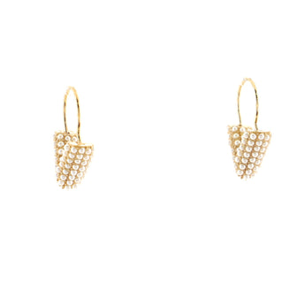 Essential V Hoop Earrings Metal