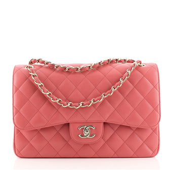 Chanel Classic Double Flap Bag Quilted Caviar Jumbo