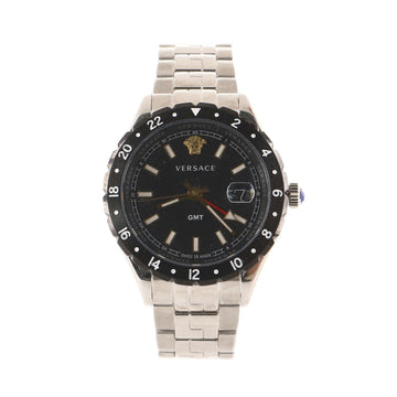 Versace Medusa GMT Quartz Watch Stainless Steel 41