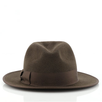 Gucci Bow Brim Hat Felt with Grosgrain