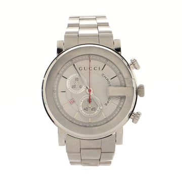 Gucci G-Chrono Chronograph Quartz Watch Stainless Steel 44