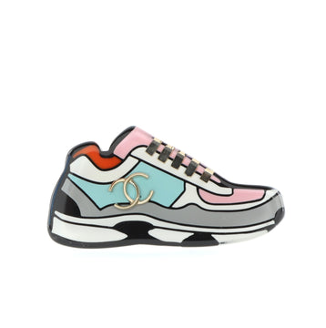 Chanel CC Sneaker Brooch Resin with Metal