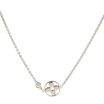 Louis Vuitton Idylle Blossom Necklace 18K White Gold with Diamond