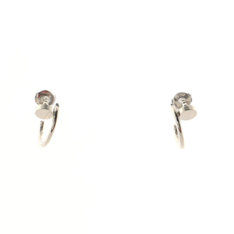 Cartier Juste un Clou Hoop Earrings 18K White Gold Small