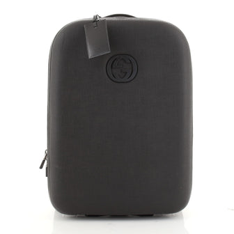 Gucci Interlocking G Trolley Suitcase Coated Canvas Medium