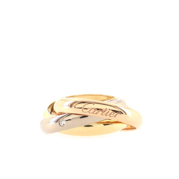 Cartier 5 Diamond Trinity Ring 18K Tricolor Gold