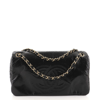Chanel Rock and Chain Flap Bag Patent Vinyl Medium
