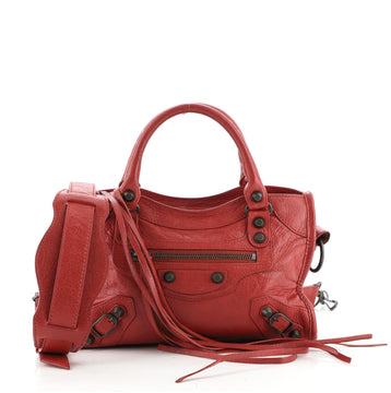 Balenciaga City Classic Studs Bag Leather Mini