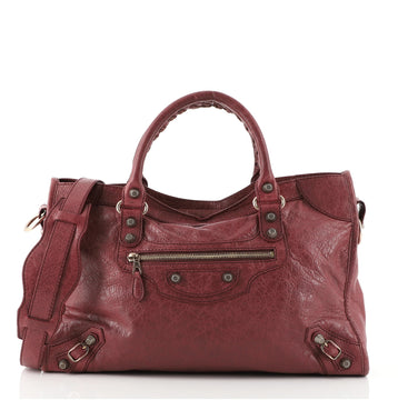 Balenciaga City Giant Studs Bag Leather Medium
