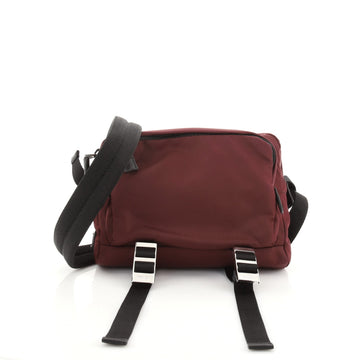 Prada Technical Zip Crossbody Bag Tessuto Small