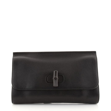 Gucci Bamboo Daily Clutch Leather