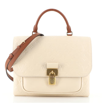 Louis Vuitton Marignan Handbag Monogram Empreinte Leather