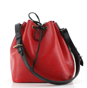 Louis Vuitton Bicolor Petit Noe Handbag Epi Leather