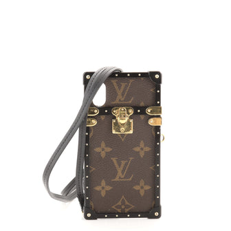 Louis Vuitton Eye Trunk with Strap for iPhone X Monogram Canvas
