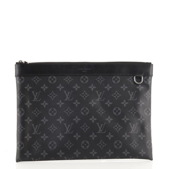 Louis Vuitton Discovery Pochette Monogram Eclipse Canvas GM