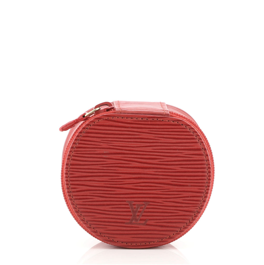 Louis Vuitton Ecrin Bijoux Jewelry Case Epi Leather PM Red 818588