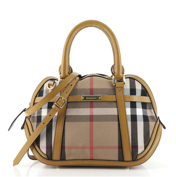 Burberry Bridle Orchard Bag House Check Canvas Small