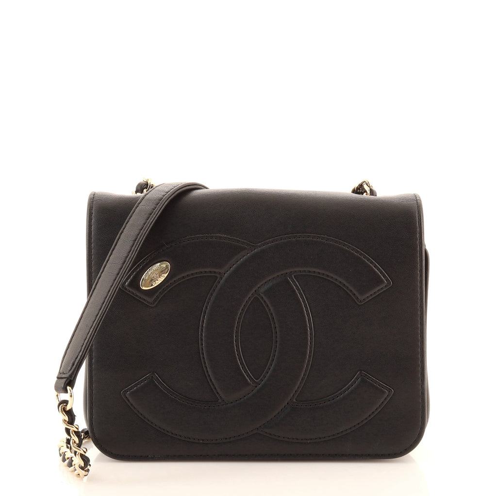 Chanel CC Mania Flap Bag Lambskin Small Black 8192313