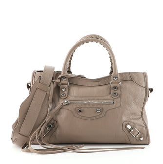 Balenciaga City Classic Studs Bag Leather Small