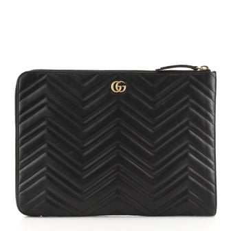 Gucci GG Marmont Portfolio Clutch Matelasse Leather