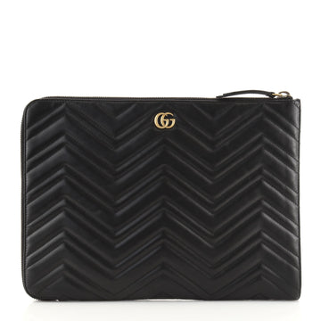 Gucci GG Marmont Portfolio Clutch Matelasse Leather