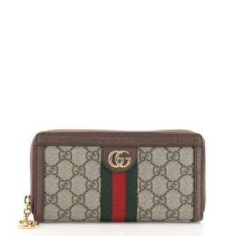 Gucci Ophidia Zip Around Wallet GG Coated Canvas