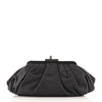 Chanel Monte Carlo Clutch Crackled Leather