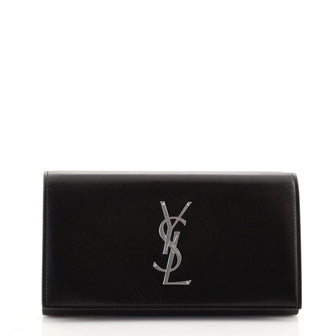 Saint Laurent Classic Monogram Flap Wallet Leather
